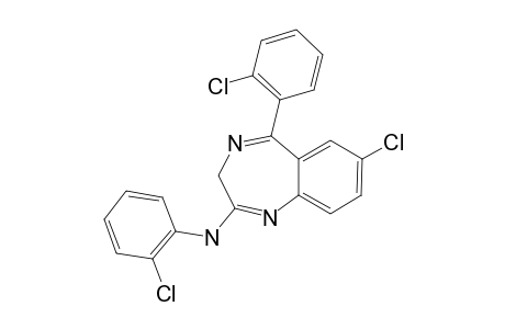 2-(ORTHO-CHLOROAMINOPHENYL)-3H-5-(ORTHO-CHLOROPHENYL)-7-CHLORO-1,4-BENZODIAZEPINE