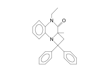 9-Ethyl-1a-methyl-3,3-diphenyl-azetidino(C)quinoxalin-1-one