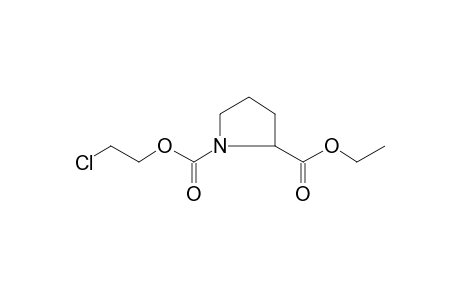 D-Proline, N-(2-chloroethoxycarbonyl)-, ethyl ester