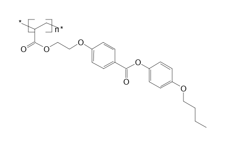 Poly[1-(butoxy-1,4-phenyleneoxy-1,4-benzoyloxyethyleneoxycarbonyl)ethylene]