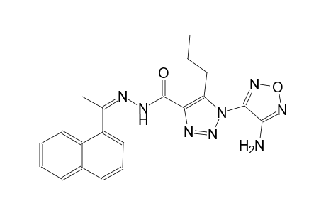 1-(4-amino-1,2,5-oxadiazol-3-yl)-N'-[(Z)-1-(1-naphthyl)ethylidene]-5-propyl-1H-1,2,3-triazole-4-carbohydrazide