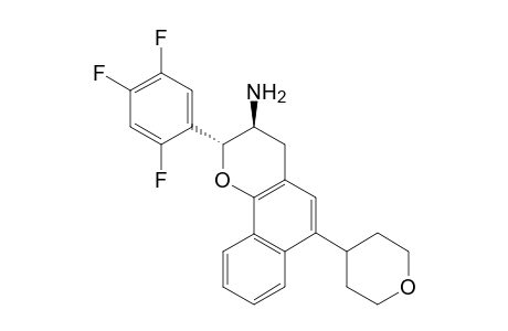 trans-6-(tetrahydro-2H-pyran-4-yl)-2-(2,4,5-trifluorophenyl)-3,4-dihydro-2H-benzo[h]chromen-3-amine