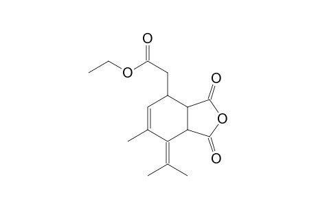 6-[(Ethoxycarbonyl)methyl]-4-methyl-3-(1'-methylethylidene)-4-cyclohexene-1,2-dicarboxylic - anhydride