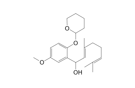 1-[2-(2-Tetrahydropyranoyloxy)-5-methoxyphenyl]-3,7-dimethyl-2,6-octadien-1-ol