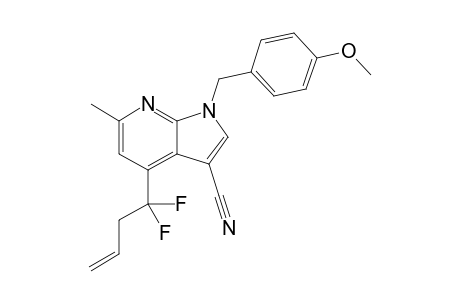 4-(1,1-Difluorobut-3-enyl)-6-methyl-1-(4-methoxybenzyl)-1H-pyrrolo[2,3-b]pyridine-3-carbonitrile