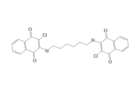 1,4-Naphthalenedione, 2,2'-(1,6-hexanediyldiimino)bis[3-chloro-