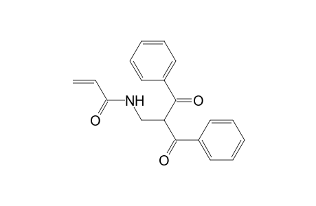 2-Propenamide, N-(2-benzoyl-3-oxo-3-phenylpropyl)-