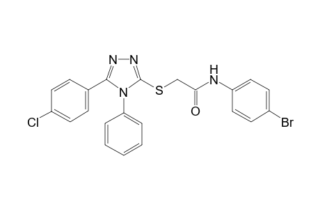 N-(4-Bromophenyl)-2-[(5-(4-chlorophenyl)-4-phenyl-4H-1,2,4-triazol-3-yl)thio]acetamide