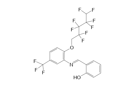 2-((E)-([2-[(2,2,3,3,4,4,5,5-Octafluoropentyl)oxy]-5-(trifluoromethyl)phenyl]imino)methyl)phenol