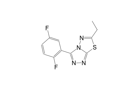 [1,2,4]triazolo[3,4-b][1,3,4]thiadiazole, 3-(2,5-difluorophenyl)-6-ethyl-