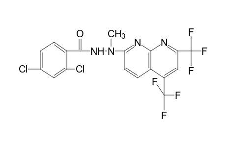 2,4-DICHLOROBENZOIC ACID, 2-[5,7-BIS(TRIFLUOROMETHYL)-1,8-NAPHTHYRIDIN-2-YL]-2-METHYLHYDRAZIDE