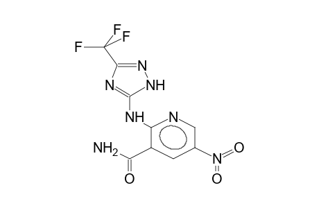 2-(3-TRIFLUOROMETHYL-1,2,4-TRIAZOL-5-YLAMINO)-3-CARBAMOYL-5-NITROPYRIDINE
