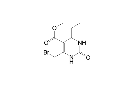 5-Pyrimidinecarboxylic acid, 4-(bromomethyl)-6-ethyl-1,2,3,6-tetrahydro-2-oxo-, methyl ester