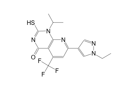 pyrido[2,3-d]pyrimidin-4(1H)-one, 7-(1-ethyl-1H-pyrazol-4-yl)-2-mercapto-1-(1-methylethyl)-5-(trifluoromethyl)-