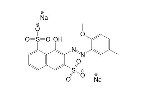 1,6-Naphthalenedisulfonic acid, 8-hydroxy-7-[(2-methoxy-5-methylphenyl)azo]-, disodium salt