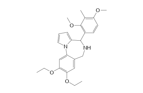 4-(2,4-dimethoxy-3-methyl-phenyl)-8,9-diethoxy-5,6-dihydro-4H-pyrrolo[1,2-a][1,4]benzodiazepine