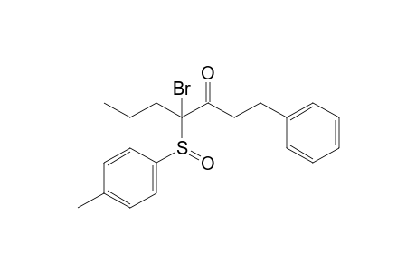 4-Bromo-1-phenyl-4-(p-tolylsulfinyl)-3-heptanone
