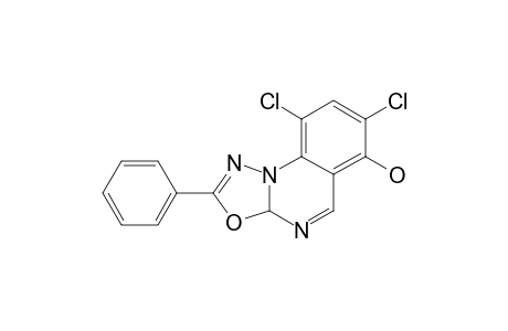 7,9-DICHLORO-2-PHENYL-10,3A-DIHYDRO-1,3,4-OXADIAZOLINO-[3,2-A]-QUINAZOLIN-6-OL