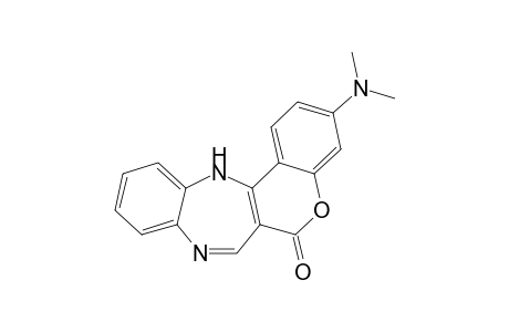 3-(Dimethylamino)-[1]benzopyrano[4,3-b]-[1,5]benzodiazepin-6(13H)-one