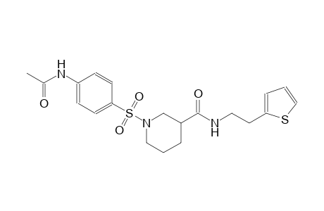 3-piperidinecarboxamide, 1-[[4-(acetylamino)phenyl]sulfonyl]-N-[2-(2-thienyl)ethyl]-