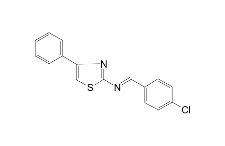 (E)-(4-chlorobenzylidene)-(4-phenylthiazol-2-yl)amine