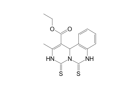 1-Ethoxycarbonyl-2-methyl-7,11b-dihydro-4H-pyrimido[1,6-c]-quinazoline-4,6(1H)-dithione