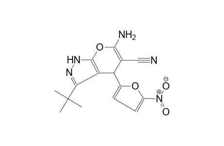 pyrano[2,3-c]pyrazole-5-carbonitrile, 6-amino-3-(1,1-dimethylethyl)-1,4-dihydro-4-(5-nitro-2-furanyl)-