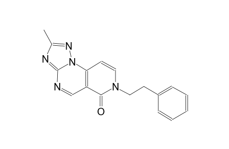 pyrido[3,4-e][1,2,4]triazolo[1,5-a]pyrimidin-6(7H)-one, 2-methyl-7-(2-phenylethyl)-