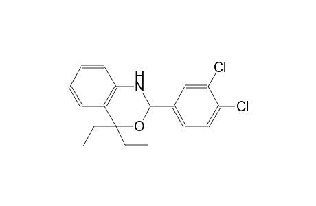 2H-3,1-benzoxazine, 2-(3,4-dichlorophenyl)-4,4-diethyl-1,4-dihydro-