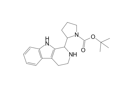 (+-)-1-[N-(tert-Butoxycarbonyl)pyrrolidin-2-yl]-2,3,4,9-tetrahydro-1H-beta.-carboline