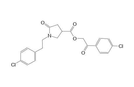 1-[2-(4-chloro-phenyl)-ethyl]-5-oxo-pyrrolidine-3-carboxylic acid 2-(4-chloro-phenyl)-2-oxo-ethyl ester