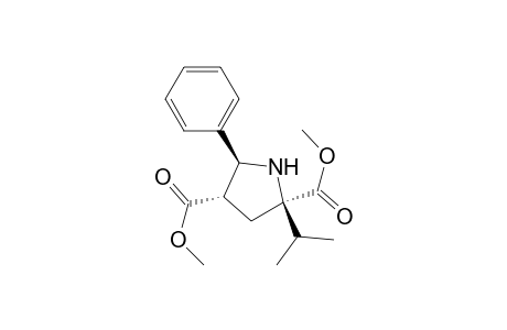 2,4-Pyrrolidinedicarboxylic acid, 2-(1-methylethyl)-5-phenyl-, dimethyl ester, (2.alpha.,4.alpha.,5.beta.)-(.+-.)-