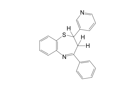 2,3-dihydro-4-phenyl-2-(3-pyridyl)-1,5-benzothiazepine