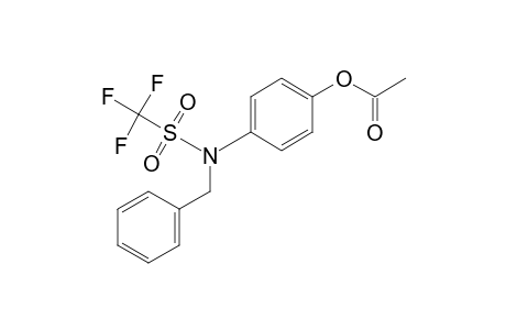 Methanesulfonamide, N-[4-(acetyloxy)phenyl]-1,1,1-trifluoro-N-(phenylmethyl)-