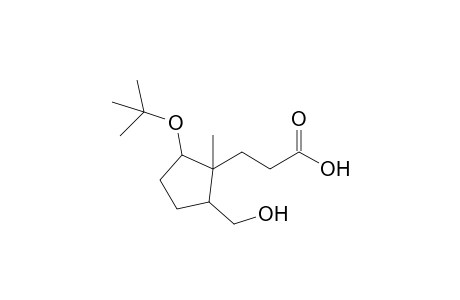 1-(t-Butoxy)-2-methyl-2-[(hydroxycarbonyl)ethyl]-3-(hydroxymethyl)cyclopentane