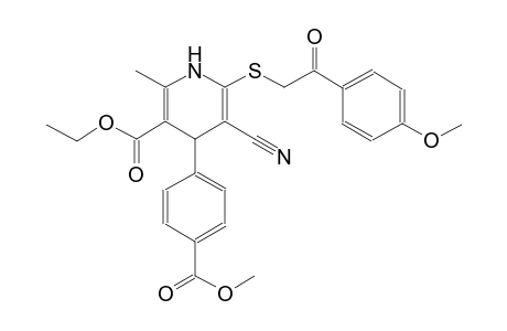 ethyl 5-cyano-4-[4-(methoxycarbonyl)phenyl]-6-{[2-(4-methoxyphenyl)-2-oxoethyl]sulfanyl}-2-methyl-1,4-dihydro-3-pyridinecarboxylate
