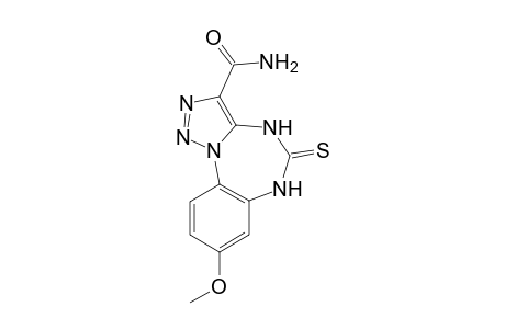 3-Carboxamido-8-methoxy-1,2,3-triazolo[1,5-a]-(1,3,5)-benzotriazepine-5-thione