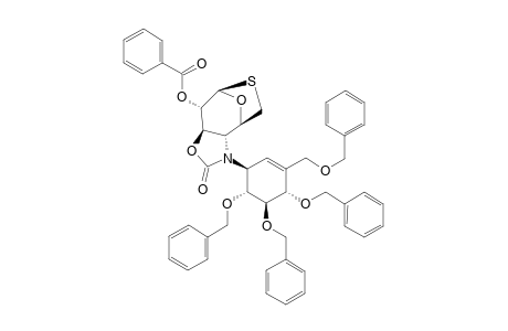 2-O-BENZOYL-3,4-O,N-CARBONYL-1,6-EPITHIO-4-[(1R,4R,5S,6S)-4,5,6-TRIBENZYLOXY-3-(BENZYLOXYMETHYL)-CYCLOHEX-2-ENYL]-AMINO-1,4,6-TRIDEOXY-BETA-D-GLUC