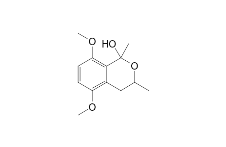 3,4-Dihydro-1-hydroxy-5,8-dimethoxy-1,3-dimethyl-1H-2-benzopyran