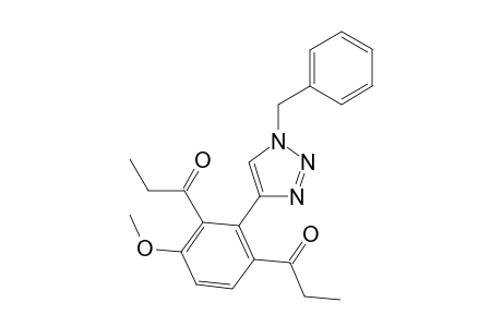 1,1'-(2-(1-benzyl-1H-1,2,3-triazol-4-yl)-4-methoxy-1,3-phenylene)bis(propan-1-one)