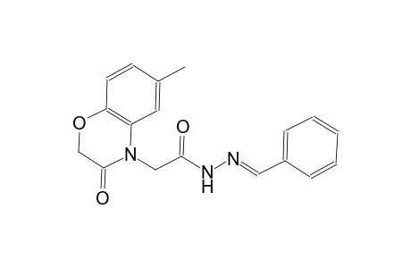2-(6-methyl-3-oxo-2,3-dihydro-4H-1,4-benzoxazin-4-yl)-N'-[(E)-phenylmethylidene]acetohydrazide