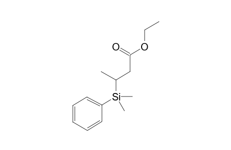 3-(Dimethylphenylsilyl)butanoic acid ethyl ester