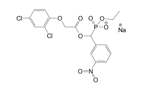 Methyl Sodium ethyl-.alpha.-[(2',4'-dichlorophenoxy)acetoxy]-(3"-nitrophenyl)-phosphonate