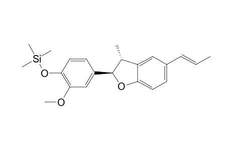 4-[(2R,3R)-2,3-Dihydro-3-methyl-5-(1E)-1-propen-1-yl-2-benzofuranyl]-2-methoxyphenol, tms derivative