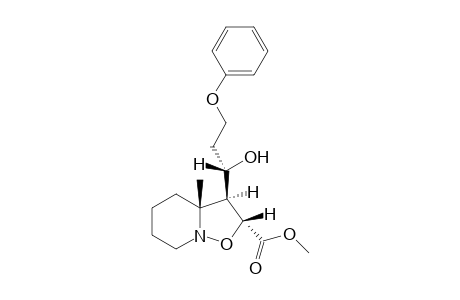 Methyl (2RS,3SR,3aRS,1'SR)-2-[(1RS)-3-(benzyloxy)-1-hydroxypropyl]hexahydro-2H-isoxazolo[2,3-a]pyridine-2-carboxylate
