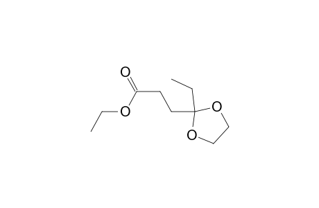 3-(2-ethyl-1,3-dioxolan-2-yl)propanoic acid ethyl ester