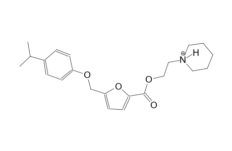 1-[2-({5-[(4-isopropylphenoxy)methyl]-2-furoyl}oxy)ethyl]piperidinium