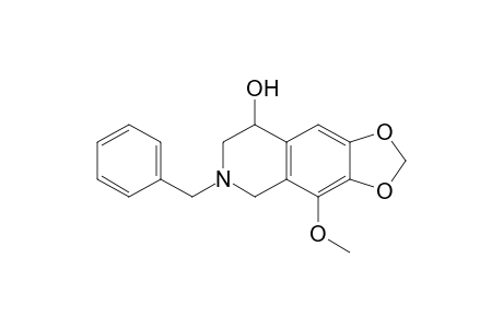 2-Benzyl-4-hydroxy-8-methoxy-6,7-(methylenedioxy)-1,2,3,4-tetrahydroisoquinoline