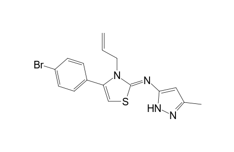 (Z)-N-[3-Allyl-4-(4-bromophenyl)thiazol-2(3H)-ylidene]-3-methyl-1H-pyrazol-5-amine