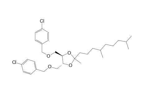 (4R,5R)-4,5-bis{[(4-chlorobenzyl)oxy]methyl}-2-[(RS)-4,8-dimethylnonyl]-2-methyl-1,3-dioxolane